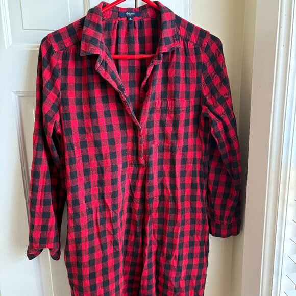 Madewell Buffalo Plaid Tunic - Picture 1 of 4